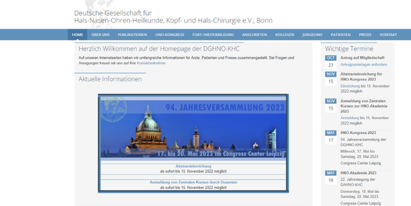 Deutsche Gesellschaft für Hals-Nasen-Ohren-Heilkunde